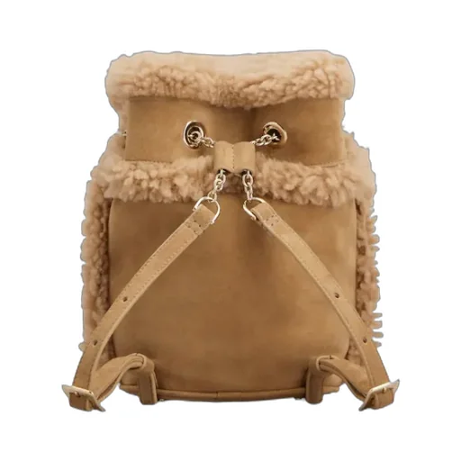 Tres Vivier Backpack In Suede And Shearling