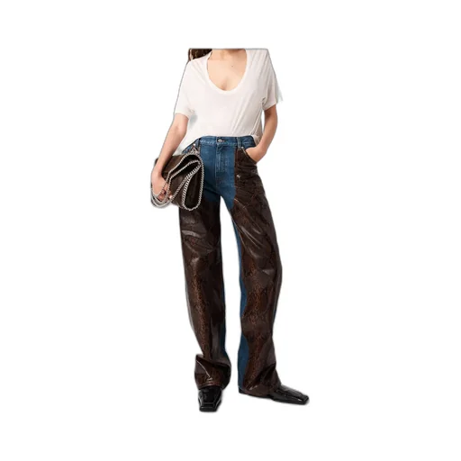 Belt Loop Denim Trousers
