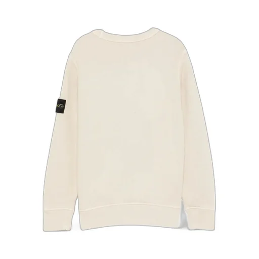Stone Island Junior Long Sleeved Logo Patch Sweatshirt