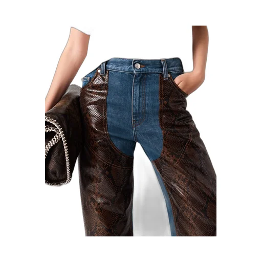 Belt Loop Denim Trousers