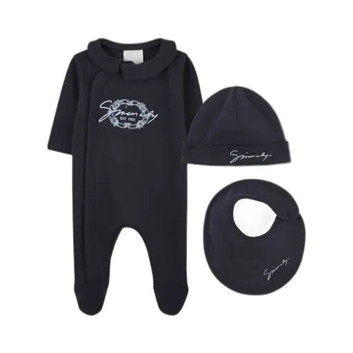 Givenchy Kids Logo-Embroidered Three-Piece Babygrow Set