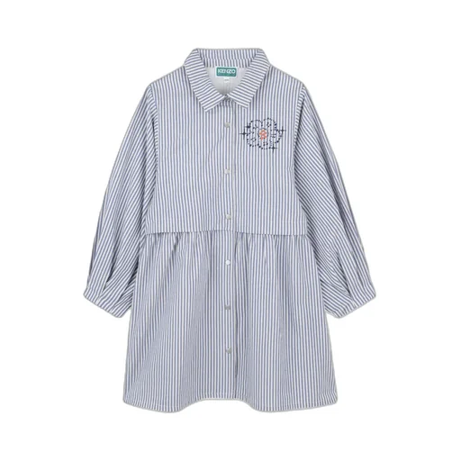 Striped Button-Up Dress