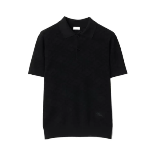 Check Wool Polo Shirt