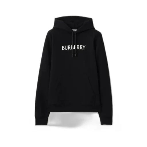 Burberry Logo Printed Drawstring Hoodie