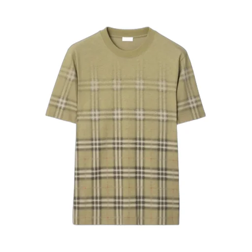 Burberry Gradient Check Crewneck T-Shirt