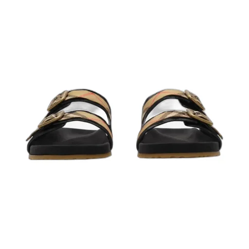 Burberry Urchin Check Buckle Flat Sandals