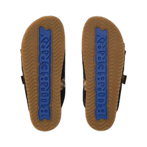 Burberry Urchin Check Buckle Flat Sandals