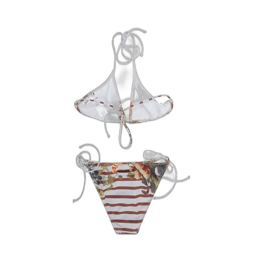 Jean Paul Gaultier Printed String Bikini Set