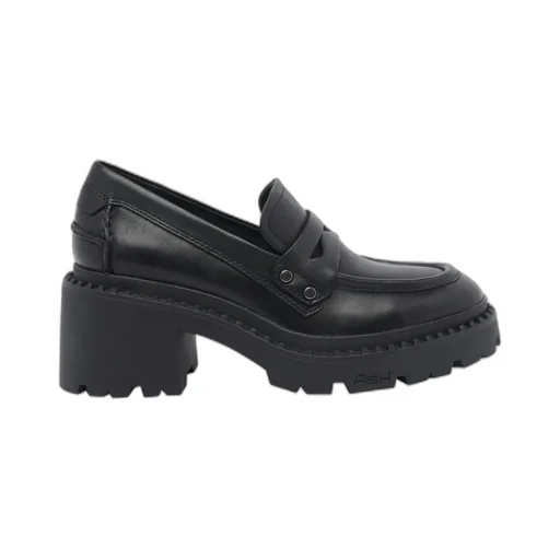 Chunky-Heeled Loafers