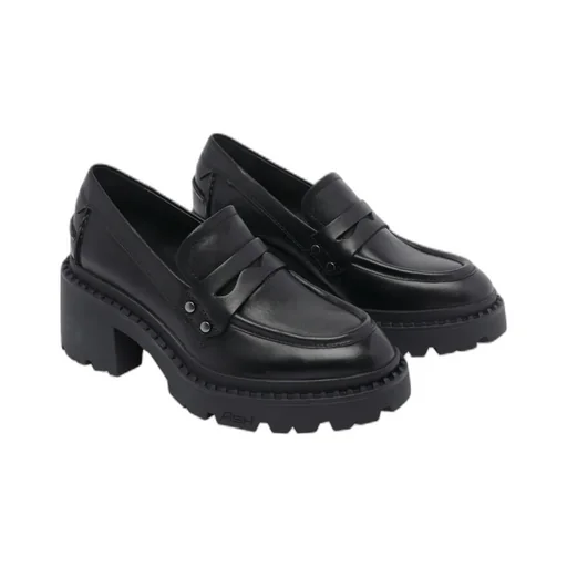 Chunky-Heeled Loafers