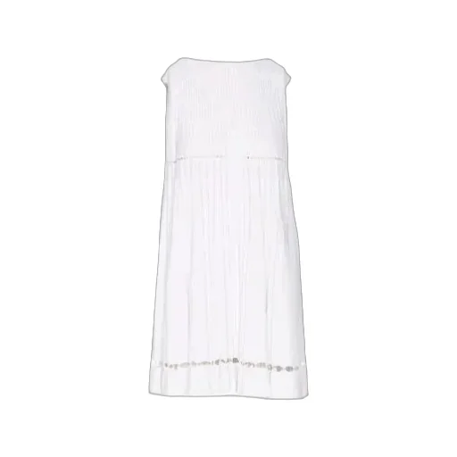 Alaa Pointelle Pleats Midi Dress