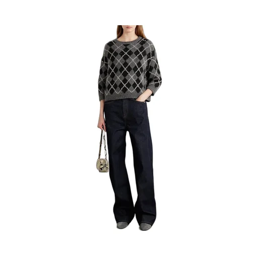 Argyle Crewneck Top