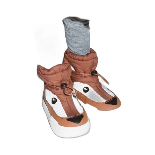 Park Strap Animal-Face Padded Snow Boots