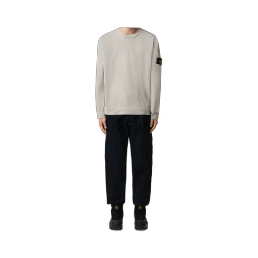 Stone Island Logo Patch Crewneck Sweatshirt