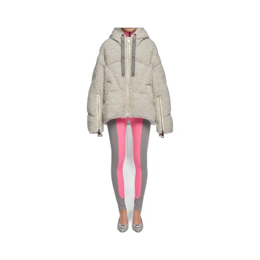 Khrisjoy Bouclé Zip-Up Oversized Jacket