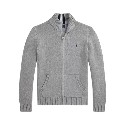Long-Sleeved Knitted Cardigan