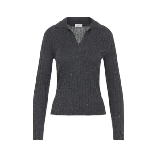 Peserico Ribbed Lurex Knitwear
