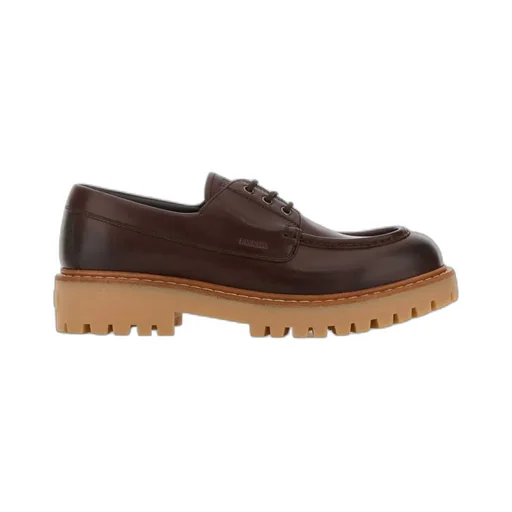 Prada Logo-Debossed Lace-Up Shoes
