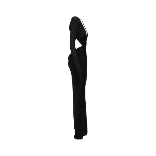 Rick Owens Poppy V-Neck Gown Dress