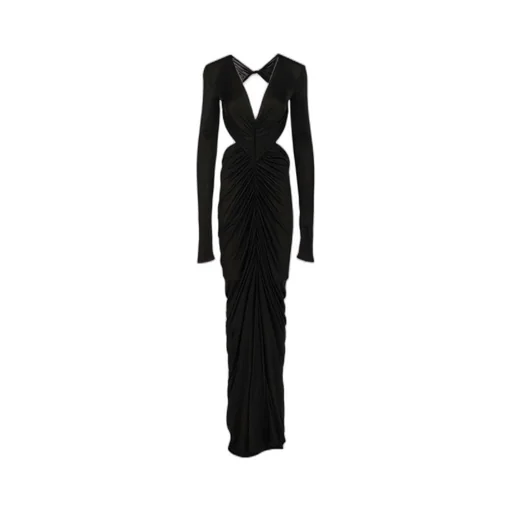 Rick Owens Poppy V-Neck Gown Dress