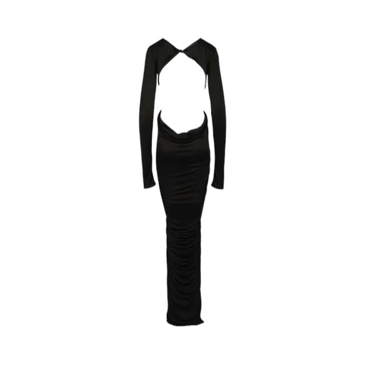 Rick Owens Poppy V-Neck Gown Dress