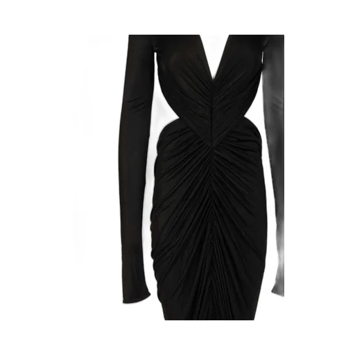 Rick Owens Poppy V-Neck Gown Dress