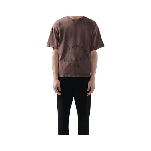 Distressed-Effect Graphic-Print T-Shirt