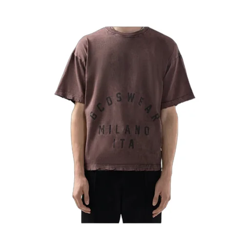 Distressed-Effect Graphic-Print T-Shirt