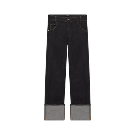 Cuffed-Hem Jeans