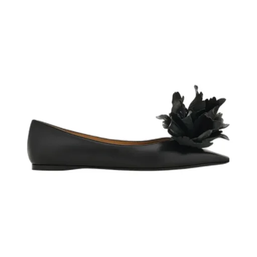 Flower Embellished Ballet Flat