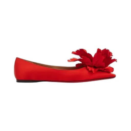 Flower Embellished Ballet Flat