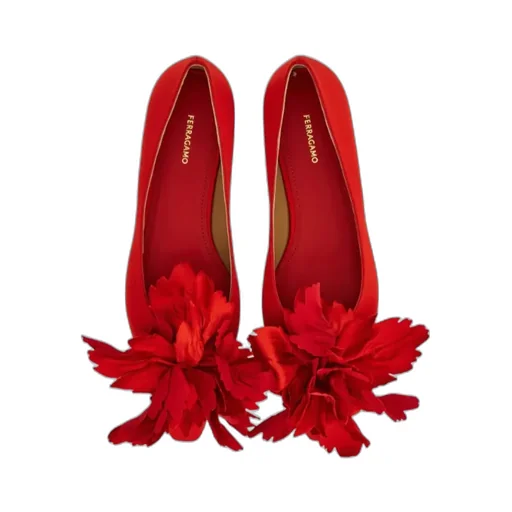 Flower Embellished Ballet Flat