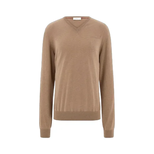 V-Neck Sweater With Pocket Detail