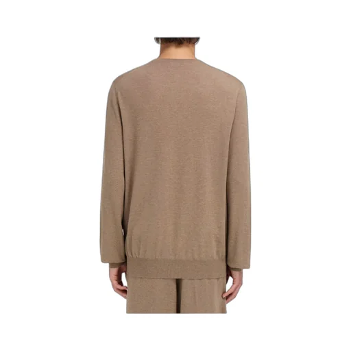 V-Neck Sweater With Pocket Detail