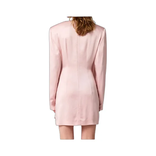 Stella Mccartney Pleated Satin V-Neck Mini Dress