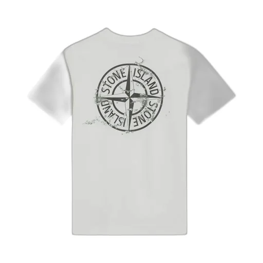 Stone Island Junior Logo Printed Crewneck T-Shirt