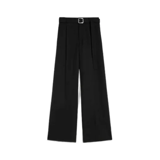 Jil Sander Gabardine Belted Trousers