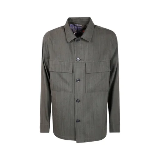 Classic-Collar Shirt Jacket