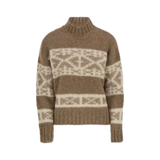Peserico Geometric High Neck Knitwear