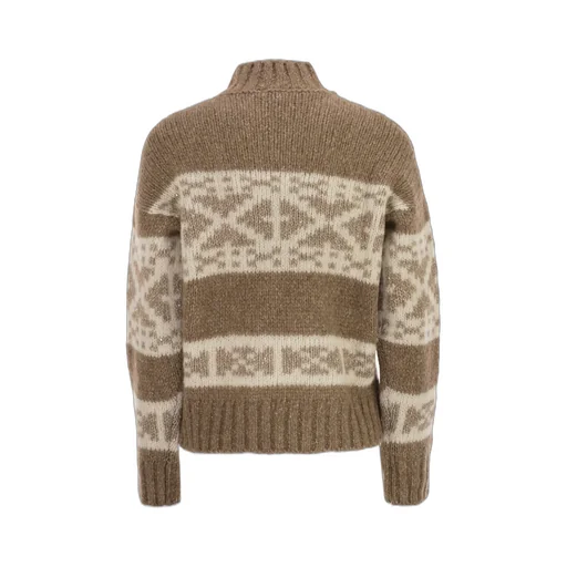 Peserico Geometric High Neck Knitwear