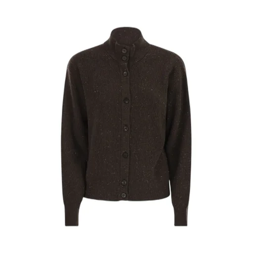 Peserico Button-Up High Neck Cardigan