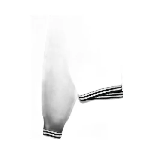 Zip-Front Ribbed-Trim Cardigan