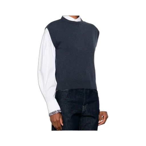 Round-Neck Cashmere Vest
