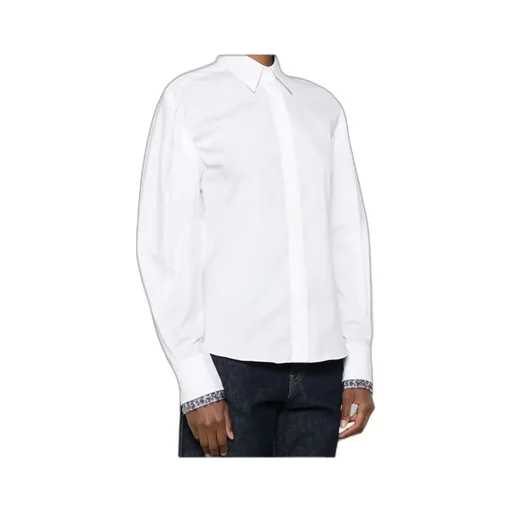 Point-Collar Embellished Shirt