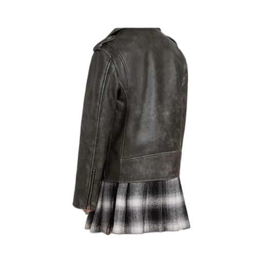 Golden Goose Kids Zipped Leather Jacket