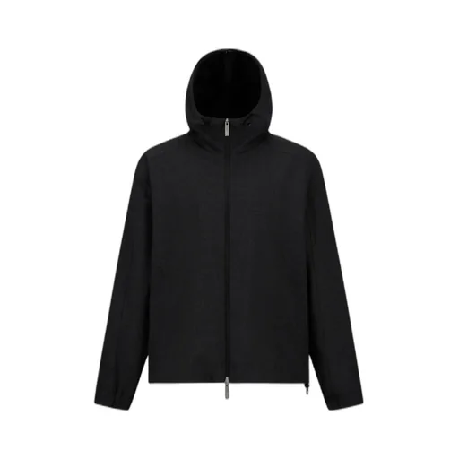 Hooded Zip-Front Jacket