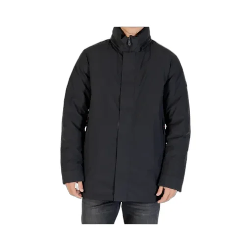 Long-Sleeved Stand-Collar Cotton Coat
