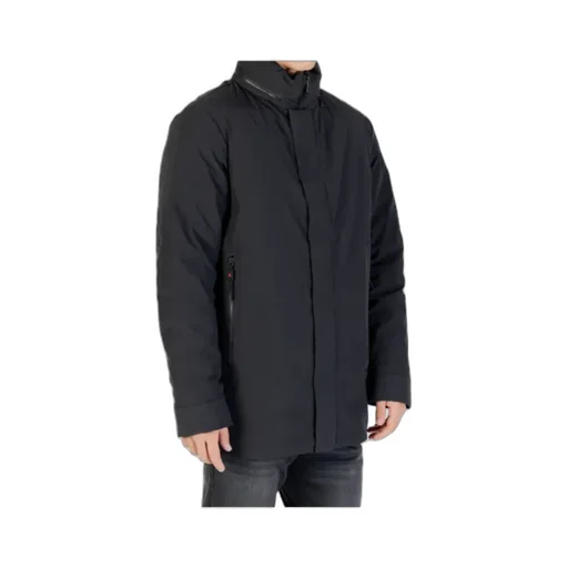 Long-Sleeved Stand-Collar Cotton Coat