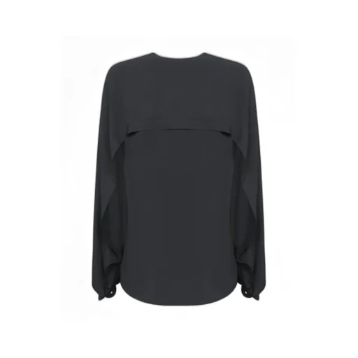 Federica Tosi V-Neck Tie-Cuff Blouse