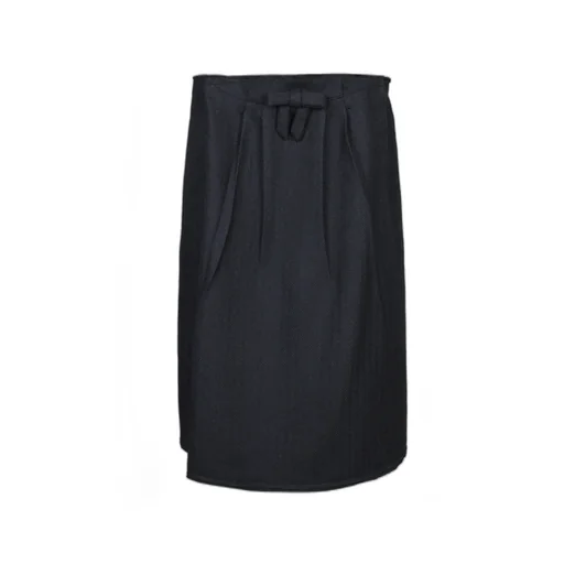 Prada Bow-Detailed Midi Skirt